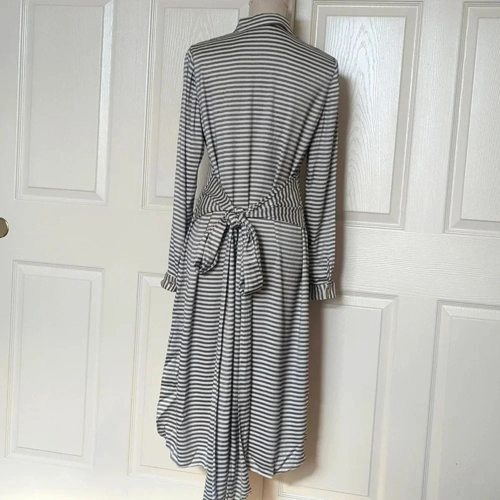 Ted Baker Sandre Striped Viscose button Shirt Dress - Picture 6 of 11